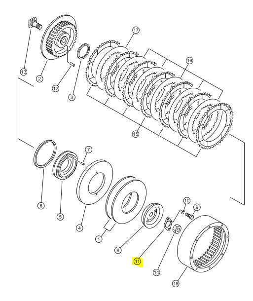 Шайба стопорная 16Y-16-00006 Шайба стопорная 16Y-16-00006