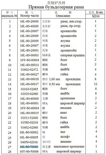 Рычаг 16L-80-70000 VR Рычаг 16L-80-70000 VR
